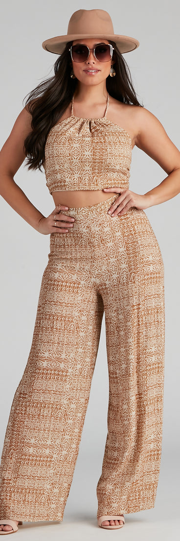 Sandy Beaches Boho Wide Leg Pants provides a stylish start to creating your best summer outfits of the season with on-trend details for 2023!