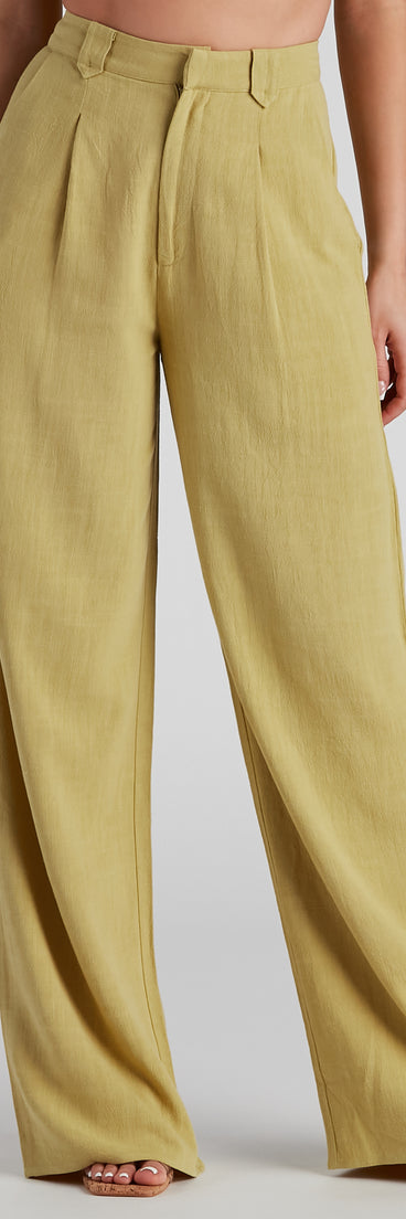 On The Move Linen Wide Leg Pants provides a stylish start to creating your best summer outfits of the season with on-trend details for 2023!