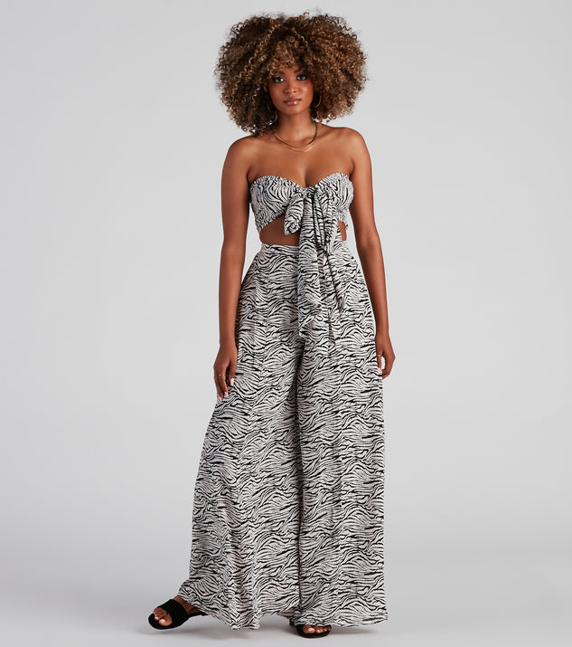 Eye Of The Tiger Palazzo Pants provides a stylish start to creating your best summer outfits of the season with on-trend details for 2023!