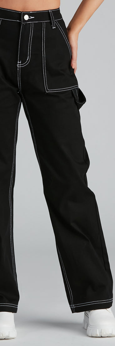 Off Duty Carpenter Wide-Leg Denim Pants is a trendy pick to create 2023 festival outfits, festival dresses, outfits for concerts or raves, and complete your best party outfits!