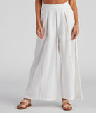 Get Together Pleat Wide-Leg Pants is a trendy pick to create 2023 festival outfits, festival dresses, outfits for concerts or raves, and complete your best party outfits!