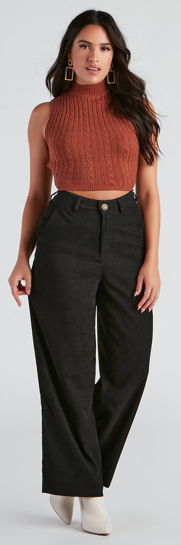 Gone Rogue Wide Leg Corduroy Pants provides a stylish start to creating your best summer outfits of the season with on-trend details for 2023!