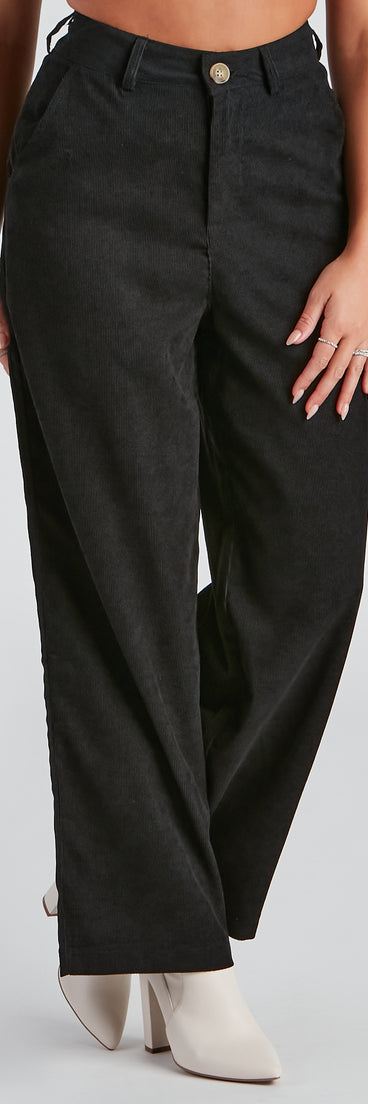 Gone Rogue Wide Leg Corduroy Pants provides a stylish start to creating your best summer outfits of the season with on-trend details for 2023!