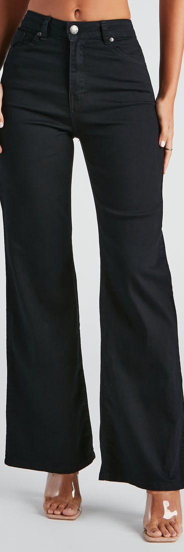 Catch Ya Later Wide-Leg Jeans provides a stylish start to creating your best summer outfits of the season with on-trend details for 2023!