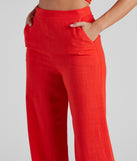 Worth It Linen Wide-Leg Pants is a fire pick to create 2023 festival outfits, concert dresses, outfits for raves, or to complete your best party outfits or clubwear!