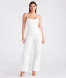 Corset With The Program Linen Jumpsuit provides a stylish start to creating your best summer outfits of the season with on-trend details for 2023!
