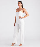 Corset With The Program Linen Jumpsuit provides a stylish start to creating your best summer outfits of the season with on-trend details for 2023!