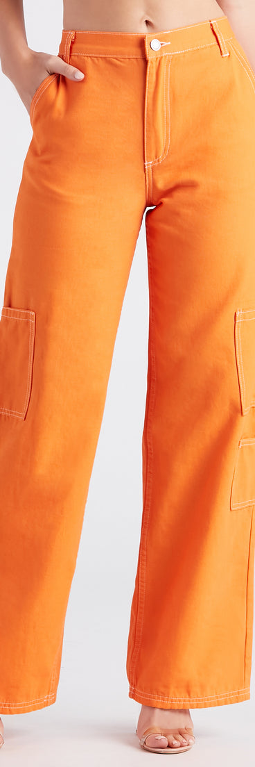 On Repeat Contrast Stitch Wide-Leg Pants provides a stylish start to creating your best summer outfits of the season with on-trend details for 2023!