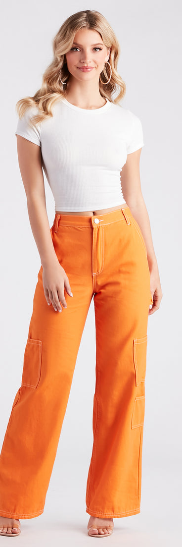 On Repeat Contrast Stitch Wide-Leg Pants provides a stylish start to creating your best summer outfits of the season with on-trend details for 2023!