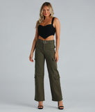 Playing For Keeps Cargo Straight Leg Denim Jeans