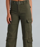 Playing For Keeps Cargo Straight Leg Denim Jeans