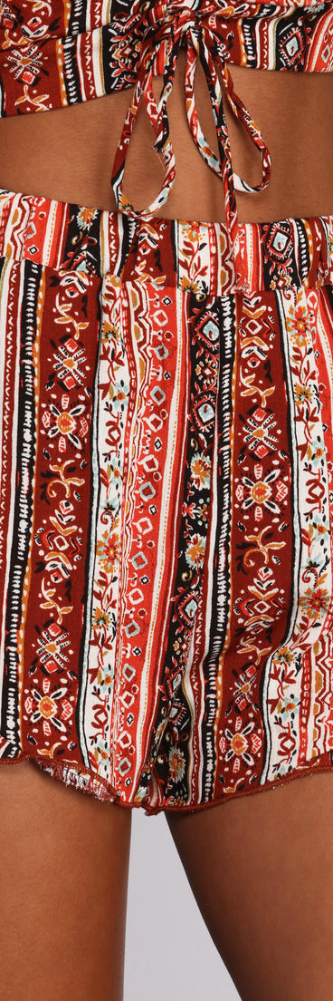 Bohemian Groove Ruffle Shorts for 2022 festival outfits, festival dress, outfits for raves, concert outfits, and/or club outfits