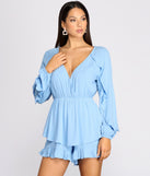 Ruffle It Up Flowy Romper for 2023 festival outfits, festival dress, outfits for raves, concert outfits, and/or club outfits