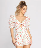 Eyelet Detail Floral Romper provides a stylish start to creating your best summer outfits of the season with on-trend details for 2023!