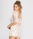 Eyelet Detail Floral Romper provides a stylish start to creating your best summer outfits of the season with on-trend details for 2023!