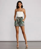 Tropical Escape Sleeveless Striped Romper provides a stylish start to creating your best summer outfits of the season with on-trend details for 2023!