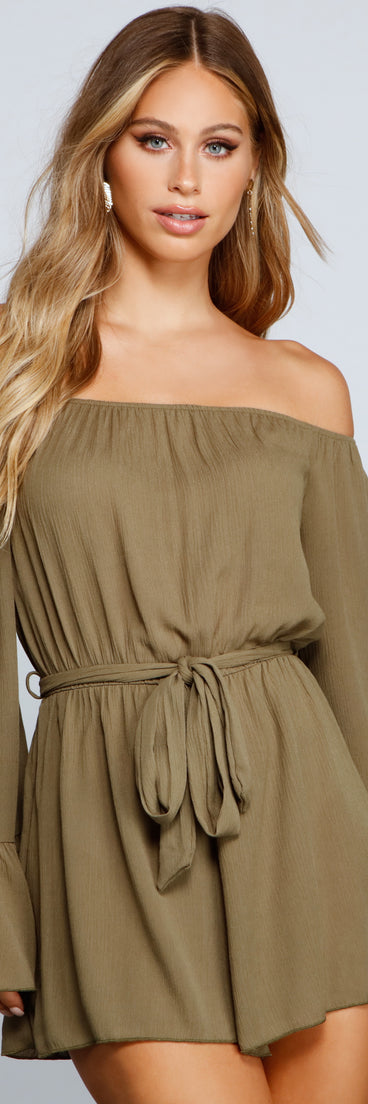 Casually Stylish Off The Shoulder Gauze Romper is a trendy pick to create 2023 festival outfits, festival dresses, outfits for concerts or raves, and complete your best party outfits!