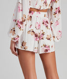 Too Sweet High Waist Floral Shorts for 2023 festival outfits, festival dress, outfits for raves, concert outfits, and/or club outfits