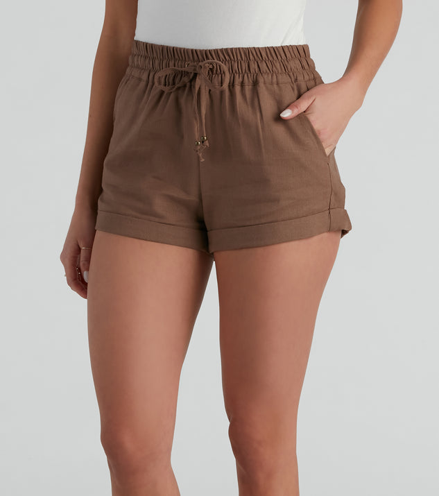 Effortless Summer Days Cuffed Shorts for 2023 festival outfits, festival dress, outfits for raves, concert outfits, and/or club outfits