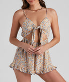 Fresh And Flirty Floral Romper provides a stylish start to creating your best summer outfits of the season with on-trend details for 2023!