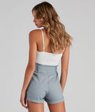 Classic Chic Vibes Paperbag Romper provides a stylish start to creating your best summer outfits of the season with on-trend details for 2023!