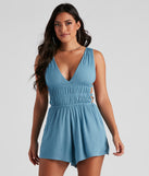 Effortless Style Sleeveless Romper provides a stylish start to creating your best summer outfits of the season with on-trend details for 2023!