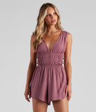 Effortless Style Sleeveless Romper provides a stylish start to creating your best summer outfits of the season with on-trend details for 2023!