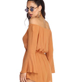 Beauty In Bell Sleeve Romper will help you dress the part in stylish holiday party attire, an outfit for a New Year’s Eve party, & dressy or cocktail attire for any event.