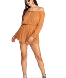 Beauty In Bell Sleeve Romper for 2022 festival outfits, festival dress, outfits for raves, concert outfits, and/or club outfits