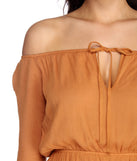 Beauty In Bell Sleeve Romper for 2022 festival outfits, festival dress, outfits for raves, concert outfits, and/or club outfits