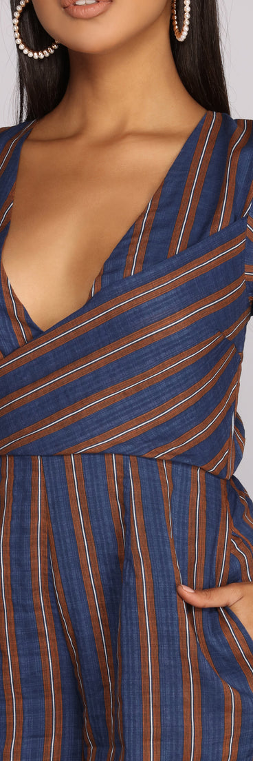 Keep It Casual Striped Romper for 2022 festival outfits, festival dress, outfits for raves, concert outfits, and/or club outfits