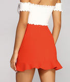 More Flounce Mini Skirt for 2022 festival outfits, festival dress, outfits for raves, concert outfits, and/or club outfits