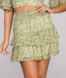 Flower Power Mini Skirt for 2022 festival outfits, festival dress, outfits for raves, concert outfits, and/or club outfits