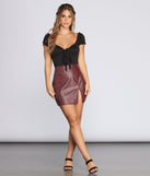 Slay It With Style Faux Leather Mini Skirt provides a stylish start to creating your best summer outfits of the season with on-trend details for 2023!