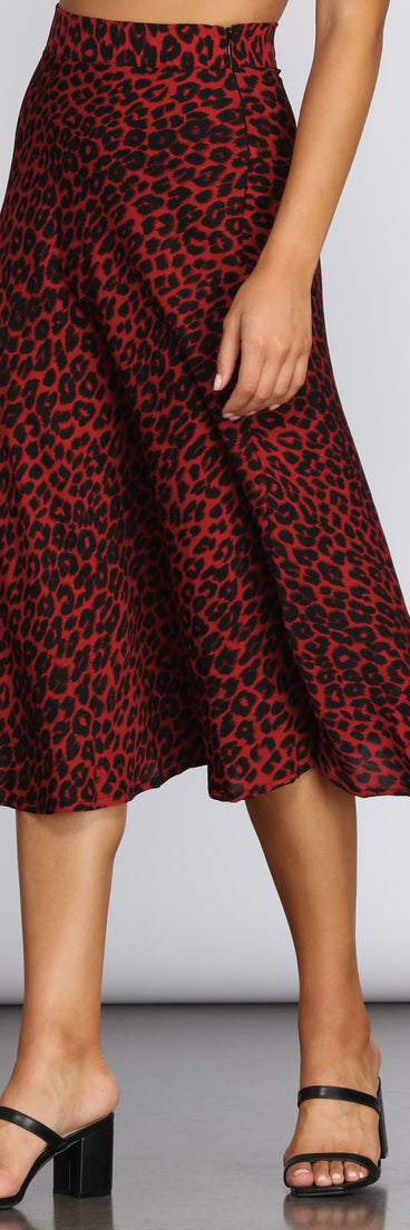 Sassy Flare Midi Skirt