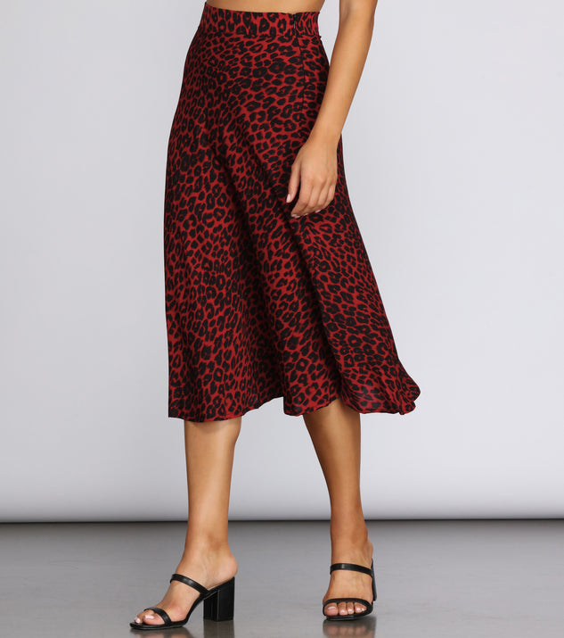 Sassy Flare Midi Skirt