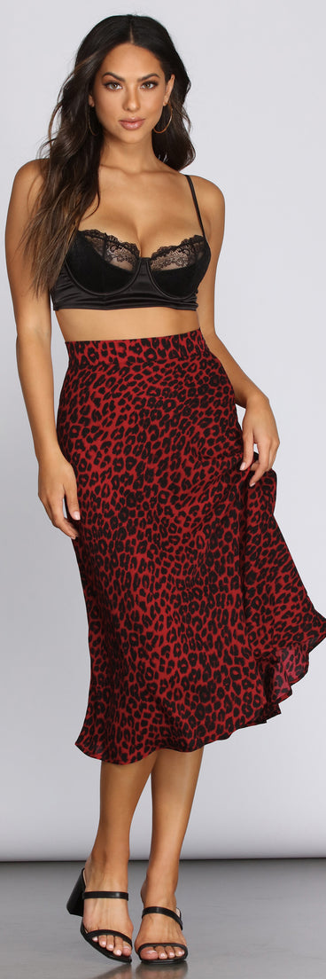 Sassy Flare Midi Skirt