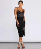 Take Me Out Pencil Midi Skirt
