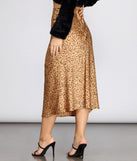 Spotted Flare Midi Skirt