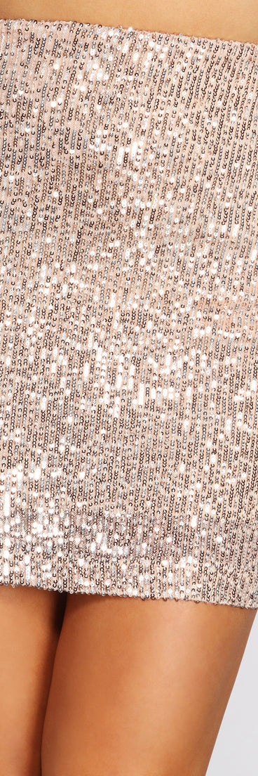 You’ll look stunning in the Slay It With Sequins Mini Skirt when paired with its matching separate to create a glam clothing set perfect for a New Year’s Eve Party Outfit or Holiday Outfit for any event!