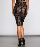 Stroke Of Midnight Midi Skirt