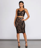 Stroke Of Midnight Midi Skirt