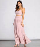 Classic Cutie Chiffon Maxi Skirt provides a stylish start to creating your best summer outfits of the season with on-trend details for 2023!