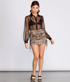 Leopard Print Ruched Satin Mini Skirt is a trendy pick to create 2023 festival outfits, festival dresses, outfits for concerts or raves, and complete your best party outfits!