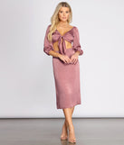 First Impression Satin Midi Skirt provides a stylish start to creating your best summer outfits of the season with on-trend details for 2023!