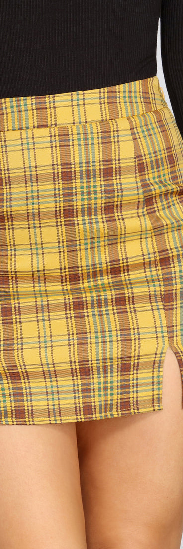 Playful In Plaid Mini Skirt for 2022 festival outfits, festival dress, outfits for raves, concert outfits, and/or club outfits