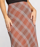 Plaid Chiffon Midi Skirt provides a stylish start to creating your best summer outfits of the season with on-trend details for 2023!