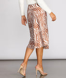 Animal Instincts Midi Skirt provides a stylish start to creating your best summer outfits of the season with on-trend details for 2023!
