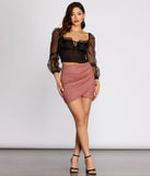 Wrapped In Suede Mini Skirt provides a stylish start to creating your best summer outfits of the season with on-trend details for 2023!