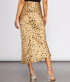 Put On The Spot Printed Satin Midi Skirt provides a stylish start to creating your best summer outfits of the season with on-trend details for 2023!